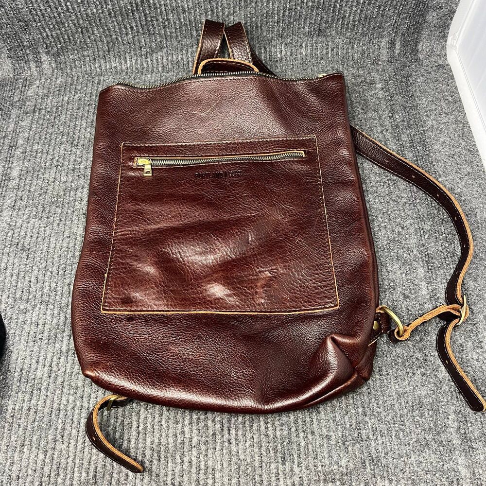 Sophisticated Brown Leather Backpack